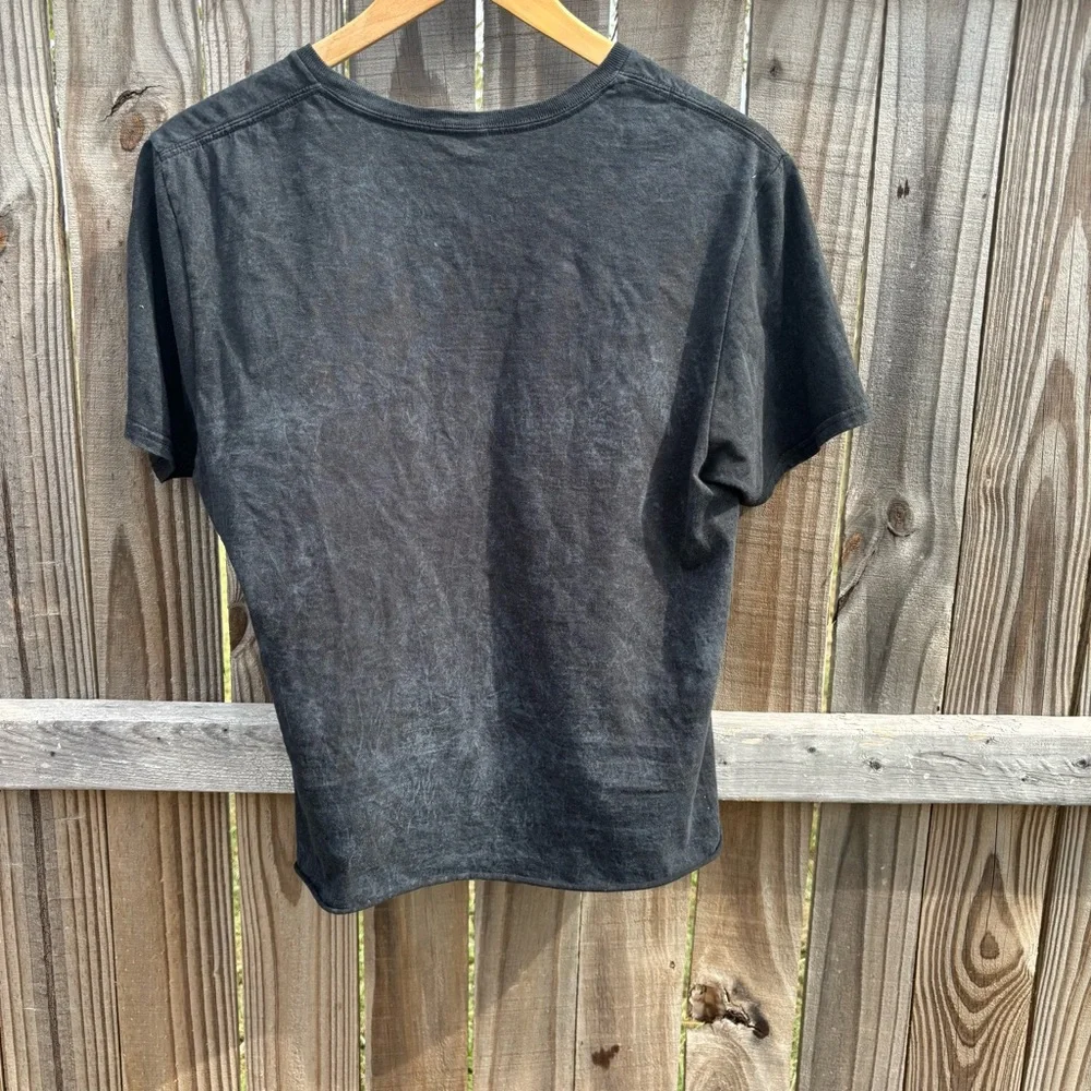 ACDC Womens Black Short Sleeve LOGO Tee Shirt Size Medium - Picture 5 of 5